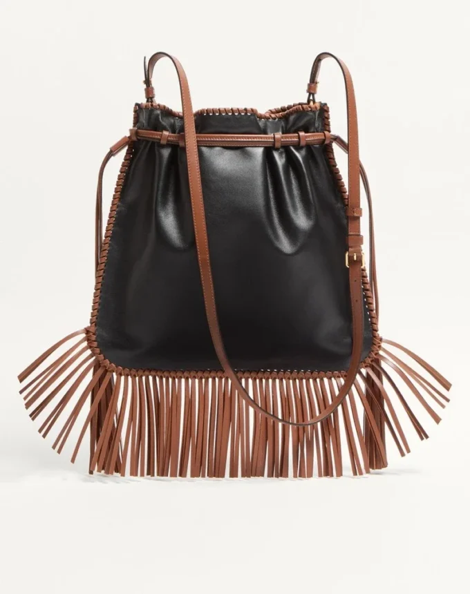 Bolso bordado con flecos Nellcôte Alice de Valentino Garavani