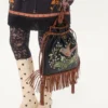 Bolso bordado con flecos Nellcôte Alice de Valentino Garavani
