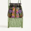 Bolso bordado con flecos Nellcôte Alice de Valentino Garavani