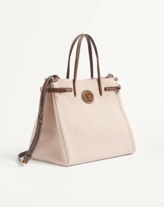 Bolso de compras mediano de lona Antibes de Valentino Garavani