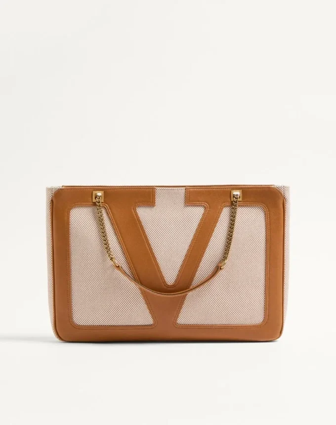 Bolso de compras mediano de lona Valentino Garavani Viva Superstar Bolso de compras mediano de lona Valentino Garavani Viva Superstar
