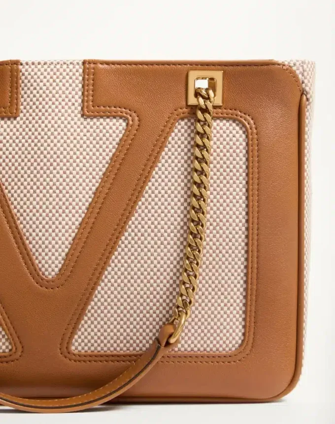Bolso de compras pequeño de lona Valentino Garavani Viva Superstar Bolso de compras pequeño de lona Valentino Garavani Viva Superstar
