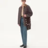 Bolso de hombro de ante con flecos Nellcôte de Valentino Garavani Bolso de hombro de ante con flecos Nellcôte de Valentino Garavani