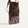 Bolso de hombro de ante con flecos Nellcôte de Valentino Garavani Bolso de hombro de ante con flecos Nellcôte de Valentino Garavani