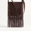 Bolso de hombro de ante con flecos Nellcôte de Valentino Garavani Bolso de hombro de ante con flecos Nellcôte de Valentino Garavani