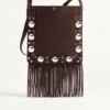 Bolso de hombro de ante con flecos Nellcôte de Valentino Garavani Bolso de hombro de ante con flecos Nellcôte de Valentino Garavani