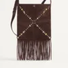 Bolso de hombro de ante con flecos Nellcôte de Valentino Garavani Bolso de hombro de ante con flecos Nellcôte de Valentino Garavani