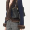 Bolso de hombro Panthea de Valentino Garavani en piel napa con estampado chevron Bolso de hombro Panthea de Valentino Garavani en piel napa con estampado chevron