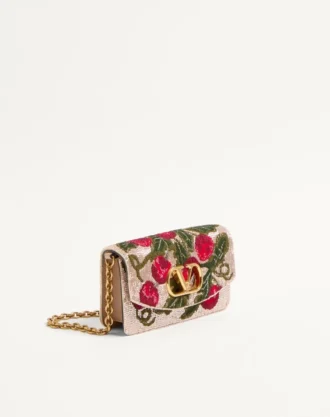 Bolso de mano con bordado Valentino Garavani Vain y estampado Cherryfic