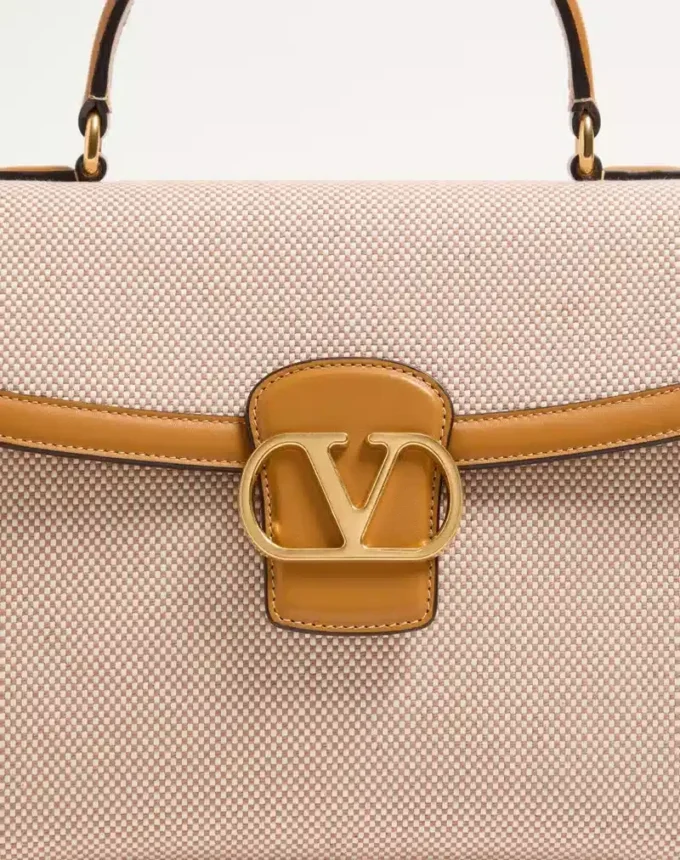 Bolso de mano de lona Valentino Garavani 9To5 Bolso de mano de lona Valentino Garavani 9To5