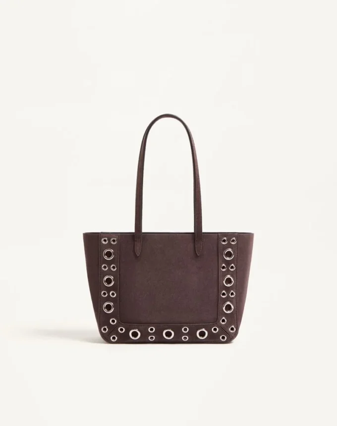 Bolso de mano mini de ante Nellcôte de Valentino Garavani Bolso de mano mini de ante Nellcôte de Valentino Garavani