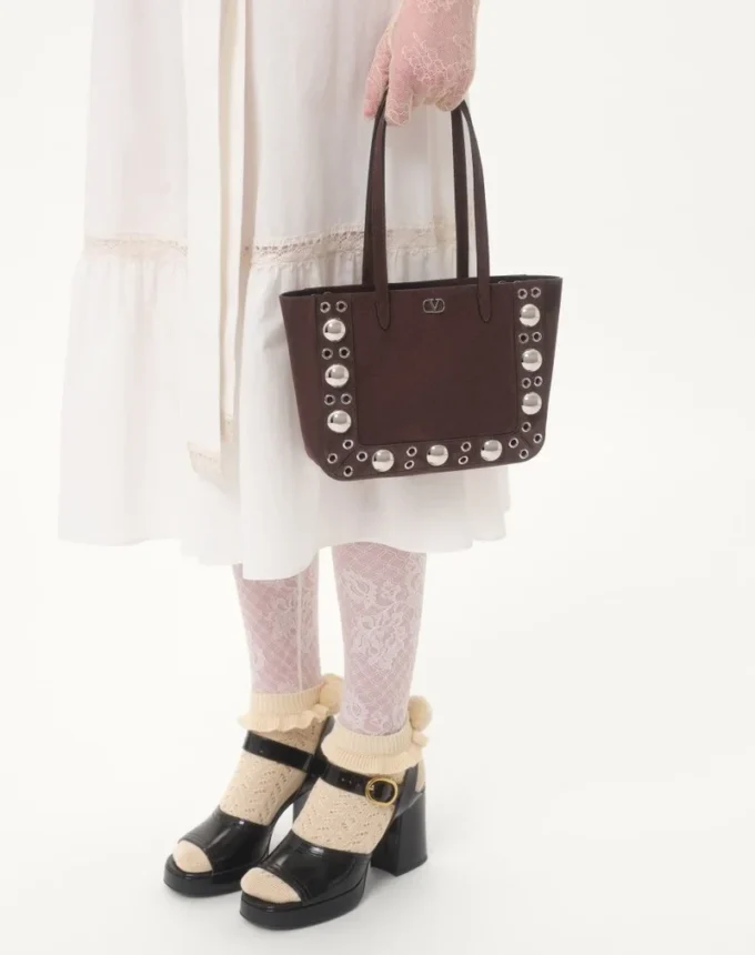 Bolso de mano mini de ante Nellcôte de Valentino Garavani Bolso de mano mini de ante Nellcôte de Valentino Garavani