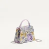 Bolso de mano mini Valentino Garavani Vsling con motivo Flowerism de pedrería y logotipo joya Bolso de mano mini Valentino Garavani Vsling con motivo Flowerism de pedrería y logotipo joya