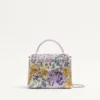 Bolso de mano mini Valentino Garavani Vsling con motivo Flowerism de pedrería y logotipo joya Bolso de mano mini Valentino Garavani Vsling con motivo Flowerism de pedrería y logotipo joya