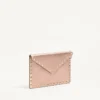 Bolso de mano Rockstud de piel de becerro granulada laminada Bolso de mano Rockstud de piel de becerro granulada laminada