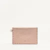 Bolso de mano Rockstud de piel de becerro granulada laminada Bolso de mano Rockstud de piel de becerro granulada laminada