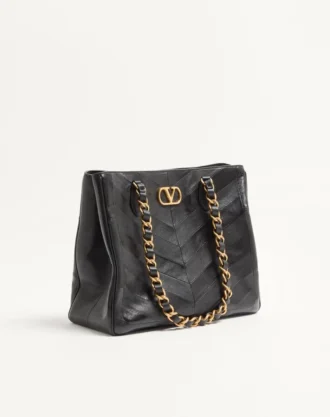 Bolso de mano Valentino Garavani Laseine de piel napa con estampado en forma de chevron