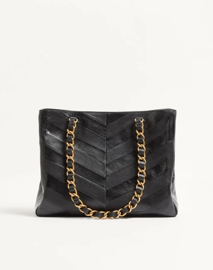 Bolso de mano Valentino Garavani Laseine de piel napa con estampado en forma de chevron