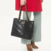 Bolso de mano Valentino Garavani Laseine de piel napa con estampado en forma de chevron