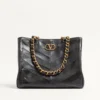 Bolso de mano Valentino Garavani Laseine de piel napa con estampado en forma de chevron