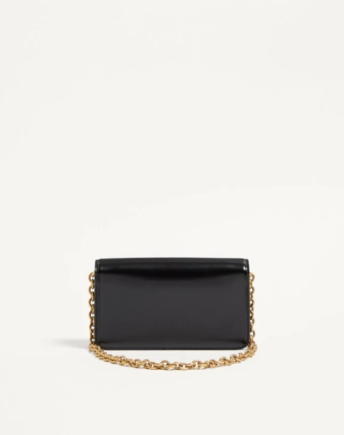 Bolso de mano Valentino Garavani Vain en piel de becerro brillante Bolso de mano Valentino Garavani Vain en piel de becerro brillante