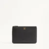 Bolso de mano Vlogo Signature de piel de becerro granulada
