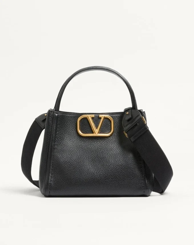 Bolso mediano Alltime de Valentino Garavani en piel de becerro granulada