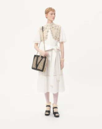 Bolso mediano de compras Valentino Garavani Viva Superstar en pitón
