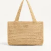 Bolso mediano de compras Valentino Garavani Viva Superstar en rafia