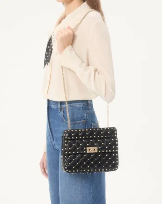 Bolso mediano Nappa Rockstud Spike