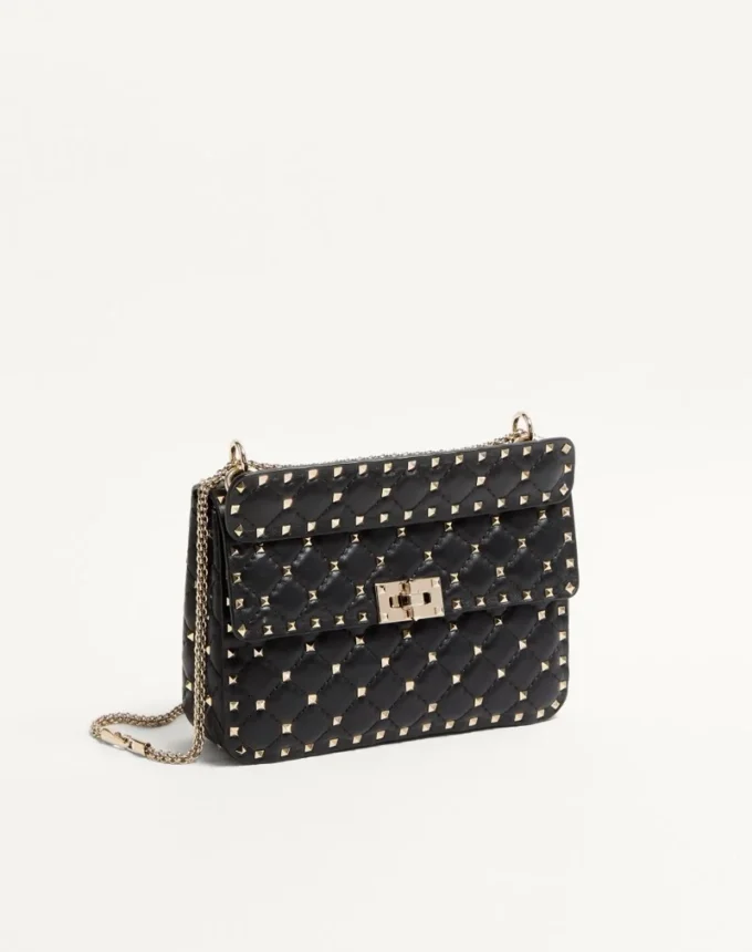Bolso mediano Nappa Rockstud Spike Bolso mediano Nappa Rockstud Spike
