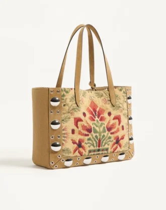 Bolso mediano Nellcôte de Valentino Garavani en tejido jacquard