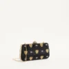 Bolso minaudière Carry Secrets con motivo Cour de Cœur de pedrería