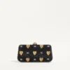 Bolso minaudière Carry Secrets con motivo Cour de Cœur de pedrería