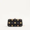 Bolso minaudière Carry Secrets con motivo Cour de Cœur de pedrería