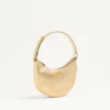 Bolso mini hobo Vlogo Signature en piel de becerro granulada laminada Bolso mini hobo Vlogo Signature en piel de becerro granulada laminada