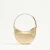 Bolso mini hobo Vlogo Signature en piel de becerro granulada laminada Bolso mini hobo Vlogo Signature en piel de becerro granulada laminada