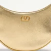 Bolso mini hobo Vlogo Signature en piel de becerro granulada laminada Bolso mini hobo Vlogo Signature en piel de becerro granulada laminada