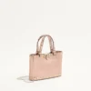 Bolso mini shopping Rockstud en piel de becerro granulada laminada