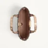 Bolso mini shopping Rockstud en piel de becerro granulada laminada