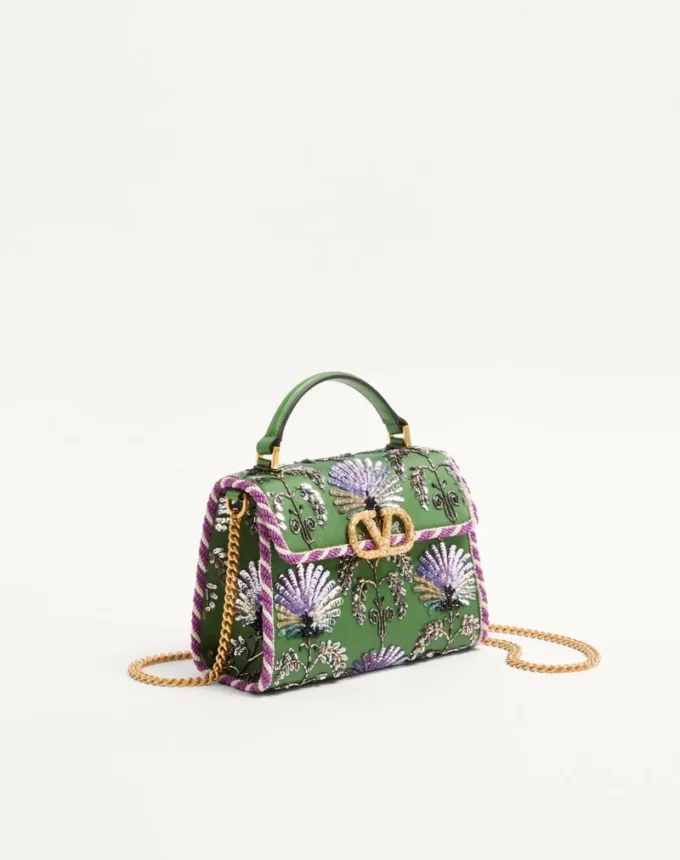Bolso mini Vsling bordado con logotipo joya de Valentino Garavani Bolso mini Vsling bordado con logotipo joya de Valentino Garavani