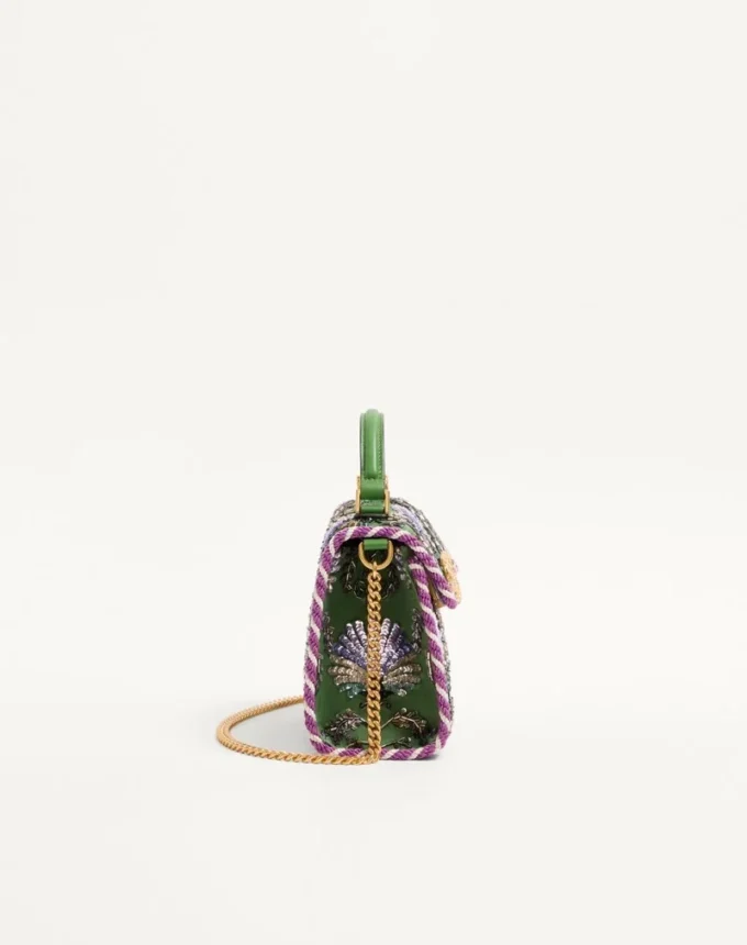 Bolso mini Vsling bordado con logotipo joya de Valentino Garavani Bolso mini Vsling bordado con logotipo joya de Valentino Garavani