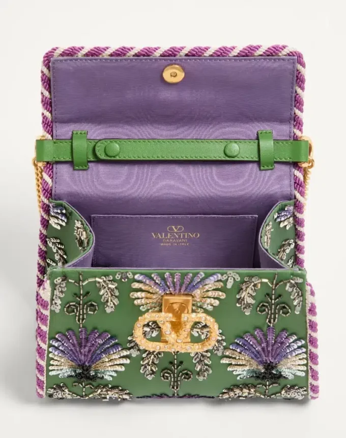 Bolso mini Vsling bordado con logotipo joya de Valentino Garavani Bolso mini Vsling bordado con logotipo joya de Valentino Garavani