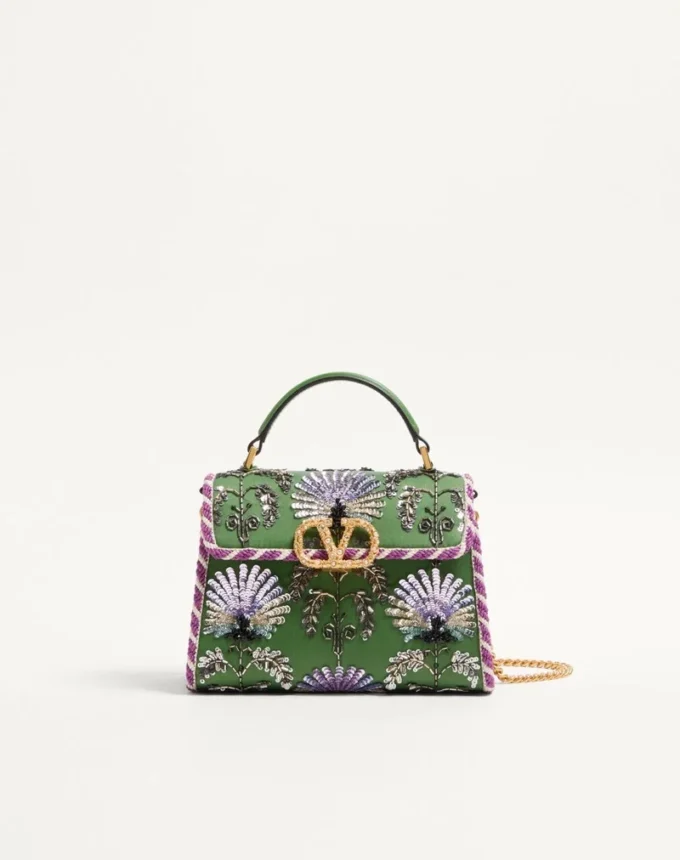 Bolso mini Vsling bordado con logotipo joya de Valentino Garavani Bolso mini Vsling bordado con logotipo joya de Valentino Garavani