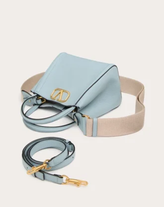 Bolso pequeño Alltime de Valentino Garavani en piel de becerro granulada