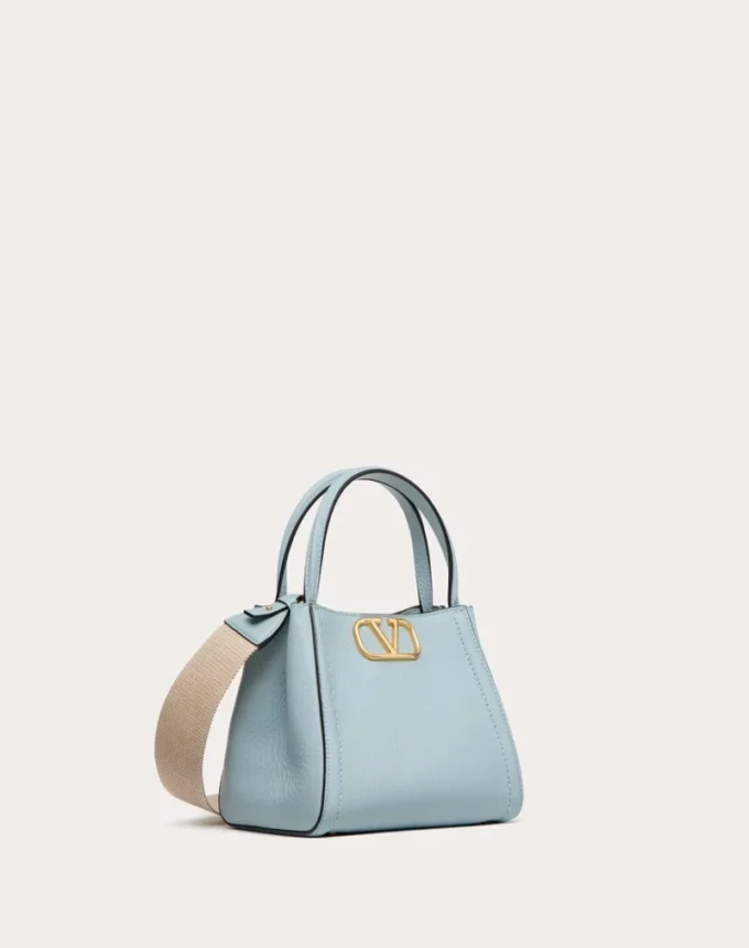Bolso pequeño Alltime de Valentino Garavani en piel de becerro granulada