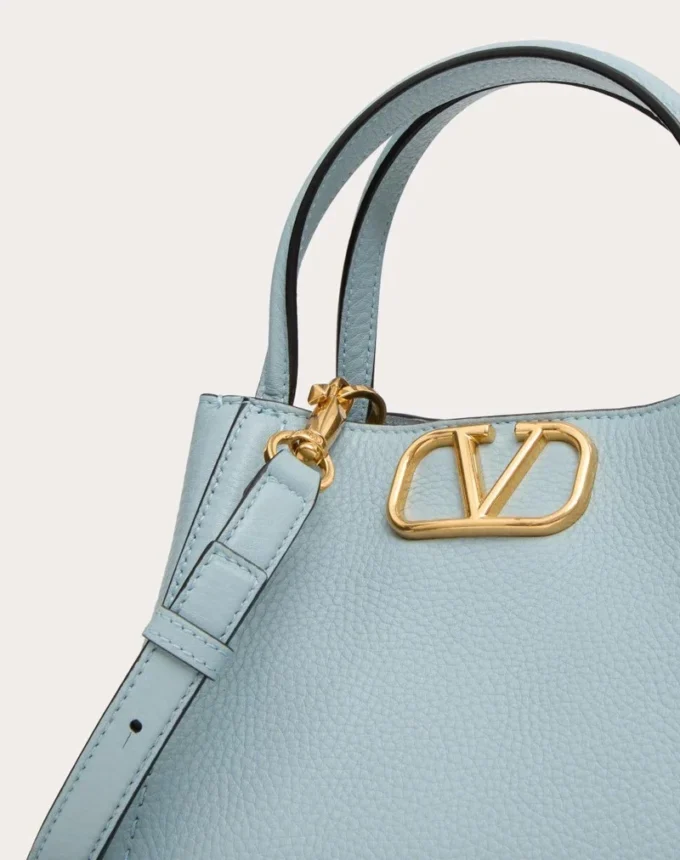 Bolso pequeño Alltime de Valentino Garavani en piel de becerro granulada