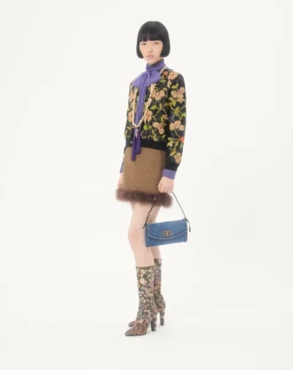 Bolso pequeño de denim Valentino Garavani DeVain