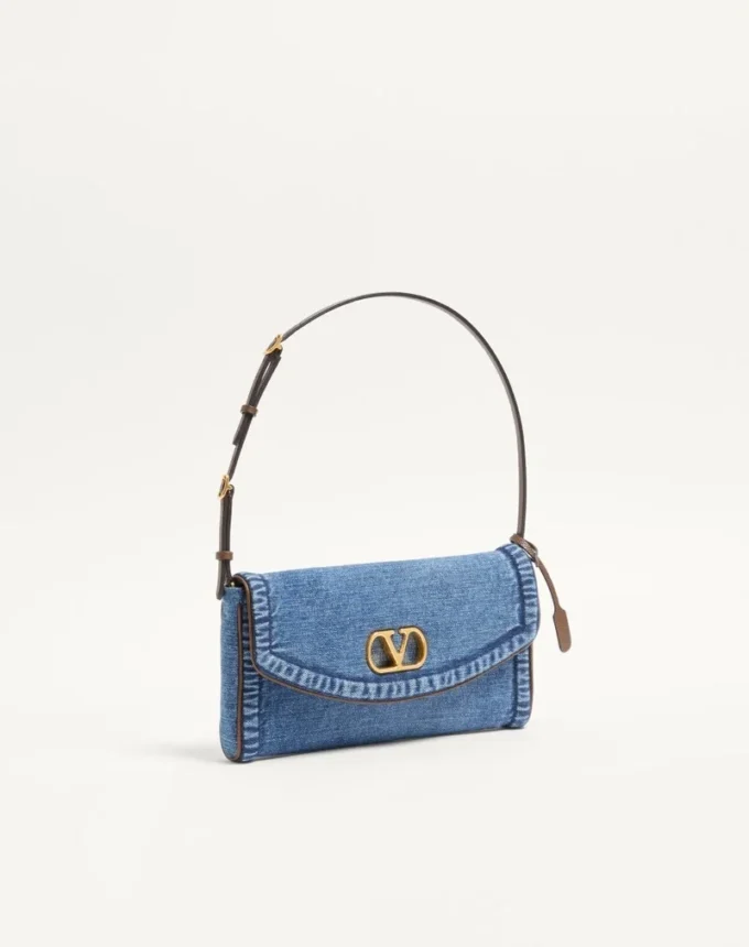 Bolso pequeño de denim Valentino Garavani DeVain