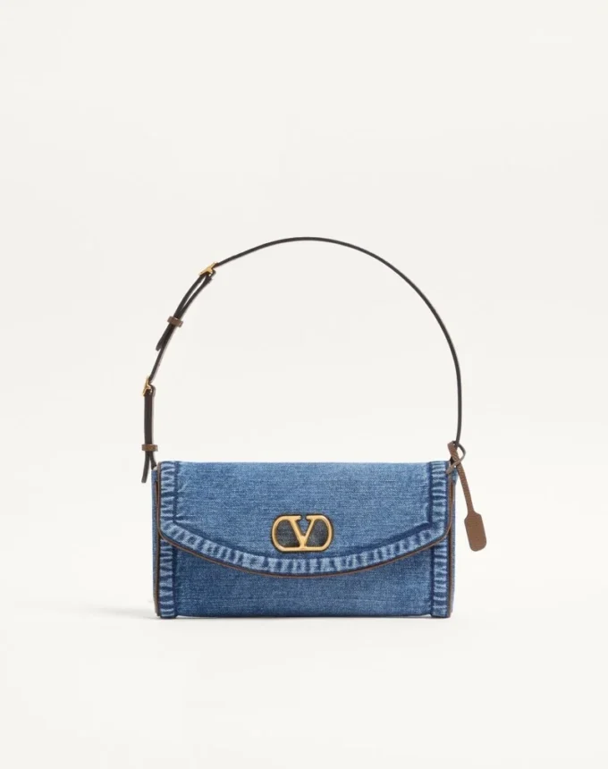 Bolso pequeño de denim Valentino Garavani DeVain